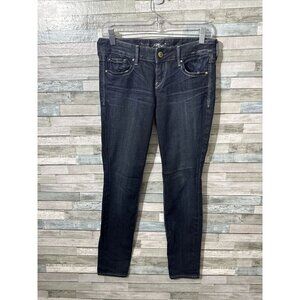 Women’s Express Denim Jeans Dark Wash Skinny Leg Size 2 Short